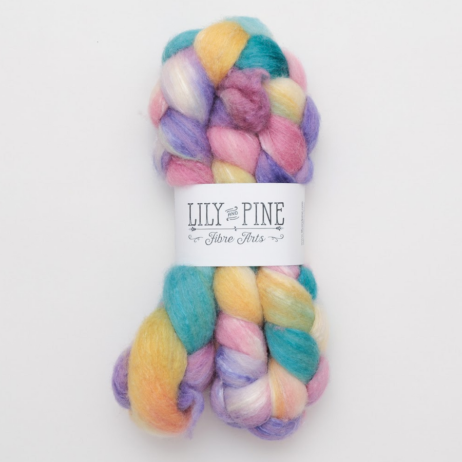 Lily & Pine 75/25 BFL/Tussah Silk Combed Top | 4oz