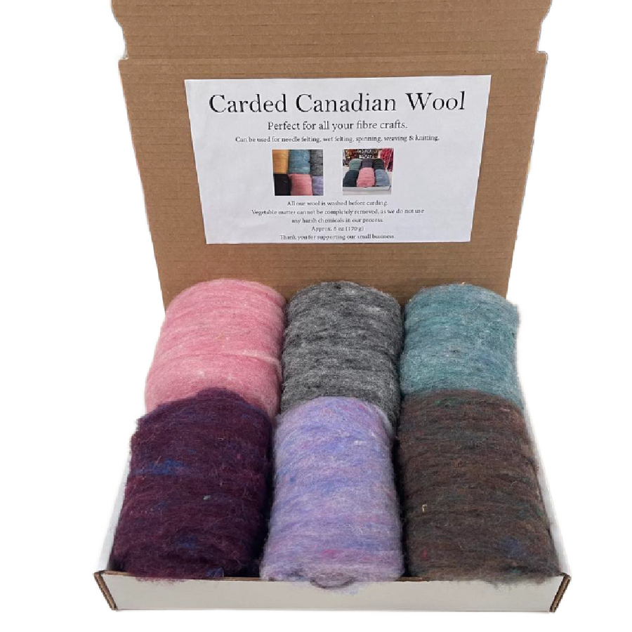 Briggs & Little Carded Wool 6oz Assorted