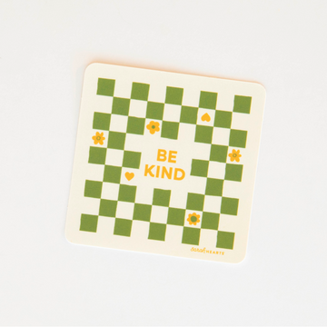 Sarah Hearts Sticker | Be Kind