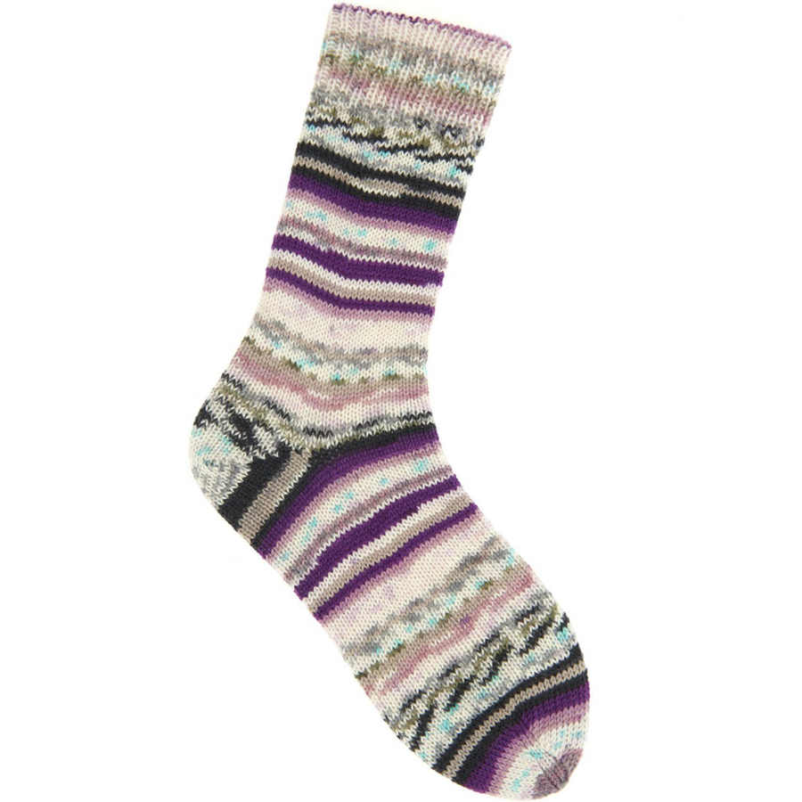 Rico Socks Neon Fair Isle 4 Ply