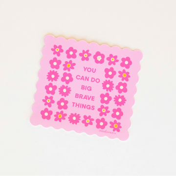 Sarah Hearts Sticker | Big Brave Things