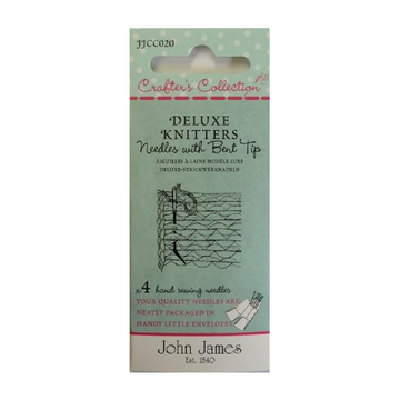 Deluxe Knitters Needles with Bent Tip