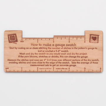 Katrinkles Double Sided Trouble Shooting Gauge Swatch Tool