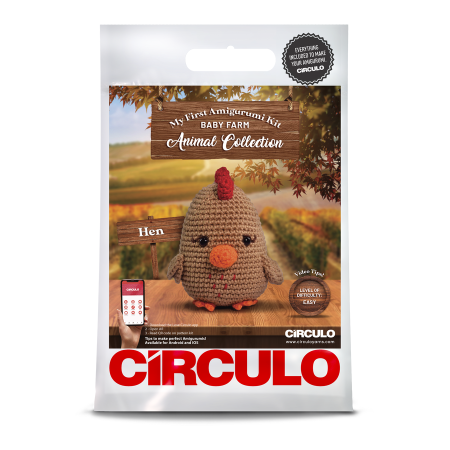 Circulo Amigurumi Kit | Baby Farm Animals - Hen