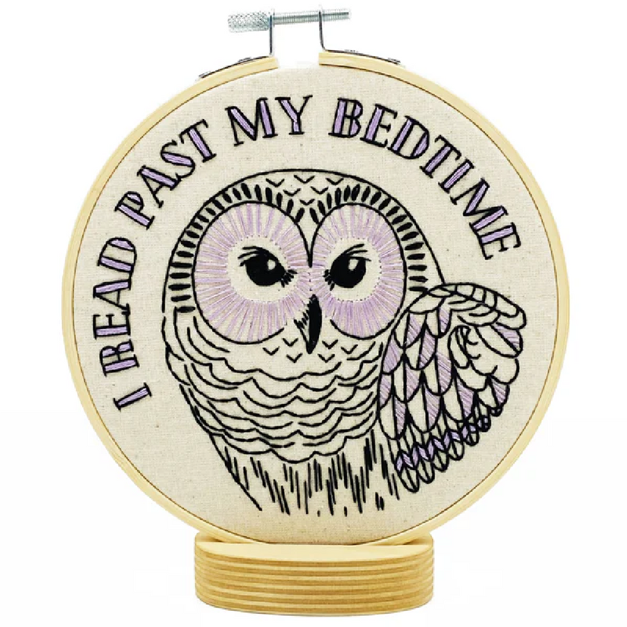 Hook, Line & Tinker Embroidery Kit | I Read Past My Bedtime