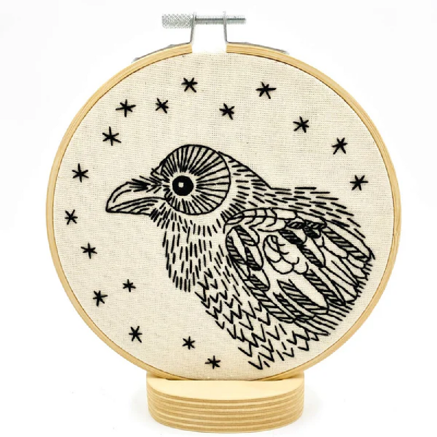 Hook, Line & Tinker Embroidery Kit | Raven - Nevermore