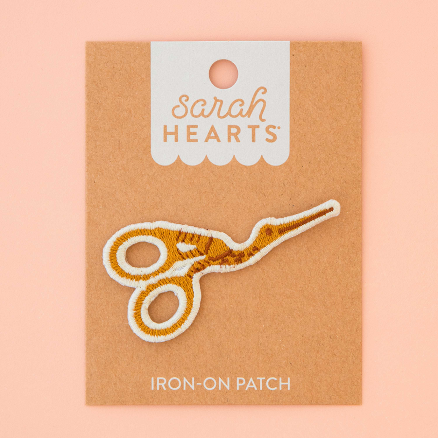 Sarah Hearts Embroidered Patches | Stork Scissor