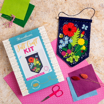 Hawthorn Handmade Felt Pennant Sewing Kit | Wildflower