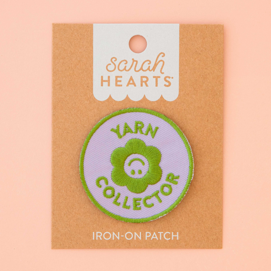 Sarah Hearts Embroidered Patches | Yarn Collector